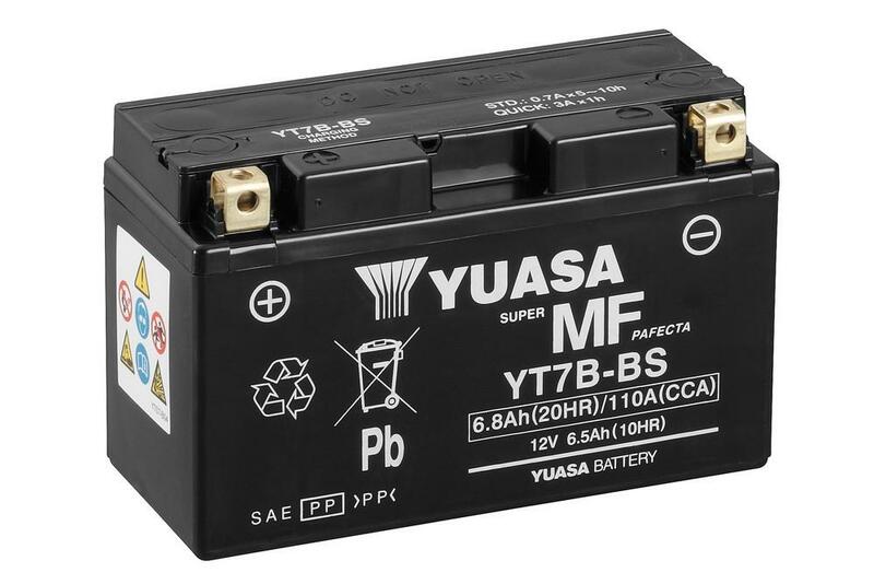 Yuasa vedligeholdelse -fri batteri med syrepakke -YT7B -b