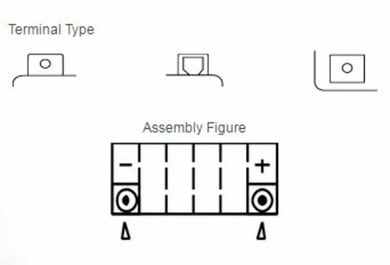 Yuasa vedligeholdelse -fri batteri med syrepakke -YTX14L -b