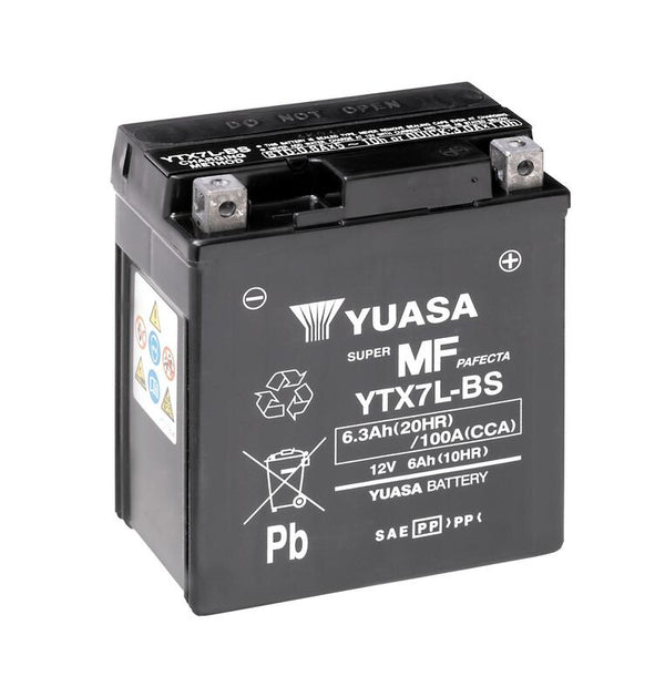 Yuasa vedligeholdelse -fri batteri med syrepakke -YTX7L -b