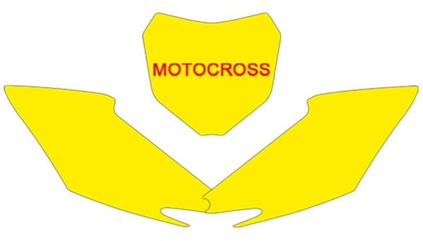 Blackbird Plate Stickers Black Honda CRF250R/450R 3138/000006