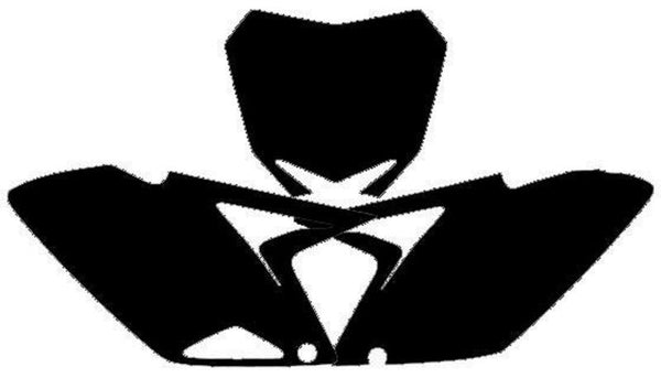 Blackbird Plate Stickers Black Suzuki RM-Z250 3318/000006