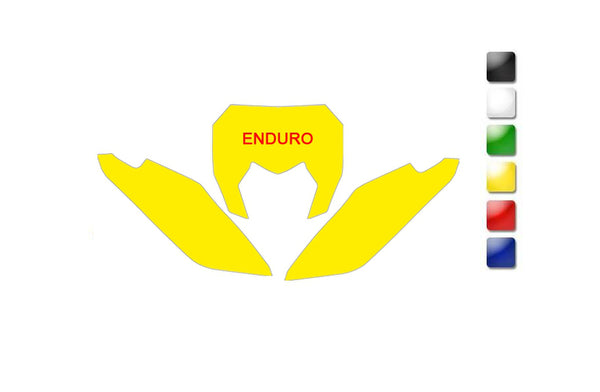 Blackbird Plate Stickers Black Sherco 3E00/000006