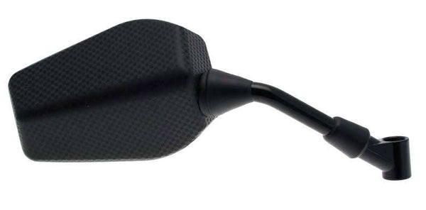 V PARTS F1 Rektangulær Højre Spejl Universel M8/125 - Carbon (1stk) E692D 