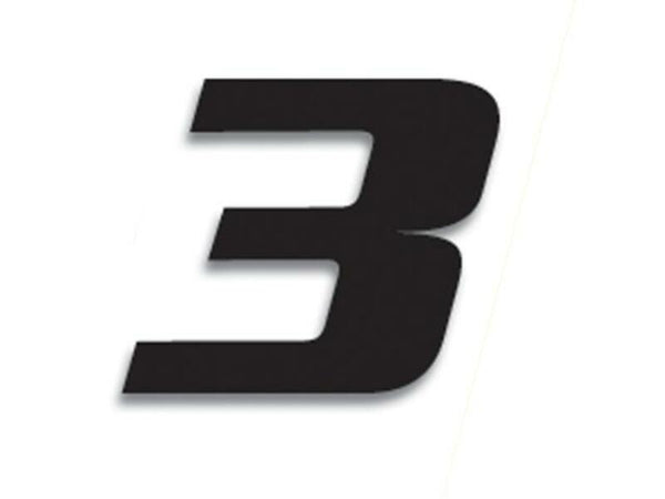 Blackbird Race nummer 3 20x25cm sort 5049/20/3