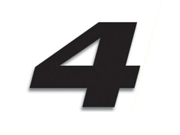 Blackbird Race nummer 4 20x25cm sort 5049/20/4