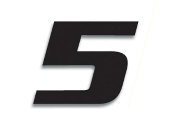 Blackbird Race nummer 5 20x25cm sort 5049/20/5