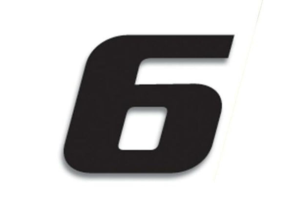 Blackbird Race nummer 6 20x25cm sort 5049/20/6