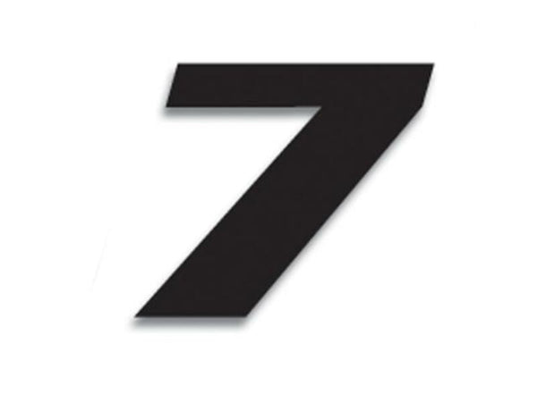 Blackbird Race nummer 7 20x25cm sort 5049/20/7