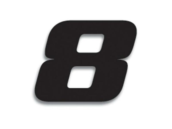 Blackbird Race nummer 8 20x25cm sort 5049/20/8