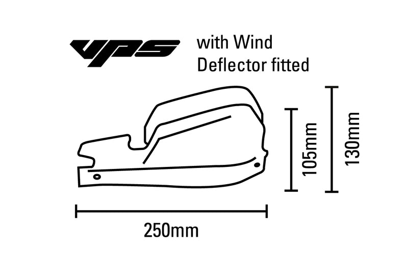 BARKBUSTERS VPS MX Handguard Plastic Set Only Green/Black Deflector VPS-003-01-GR