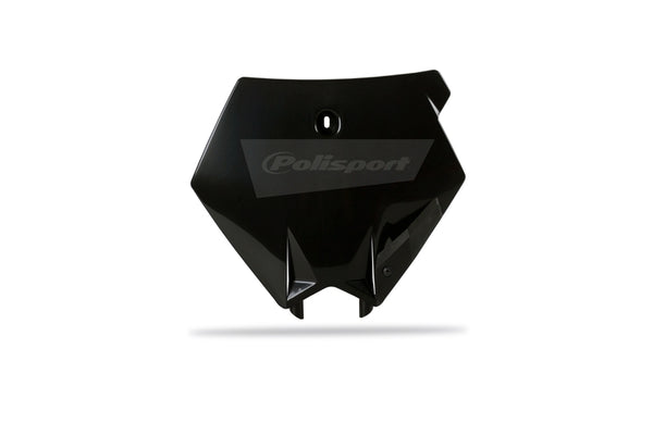 Politiets port frontnummerplade sort KTM 86609001