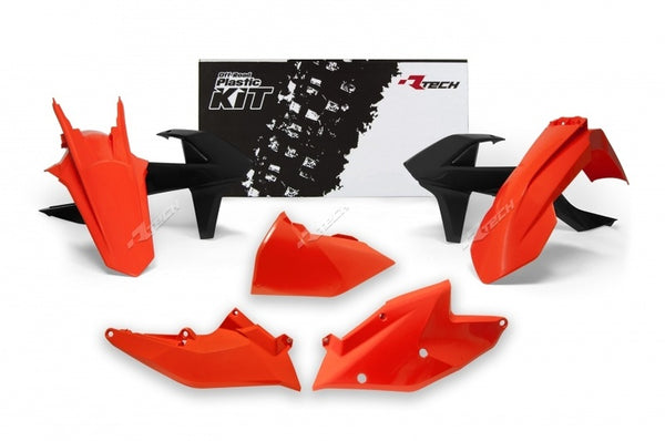 Racetech Plastic Kit OEM Color (2017) Orange/Black KTM R-KITKTM-OEM-417
