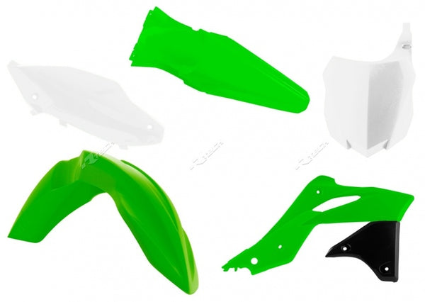 Racetech Plastic Kit OEM Color (2016) Grøn/hvid Kawasaki KX250F R-KITKXF-OEM-596