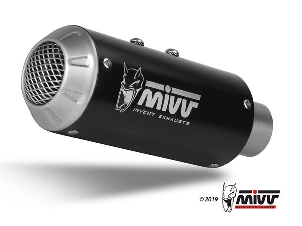 MIVV MK3 Muffler Steel Black/Stainless Steel End Cap Yamaha MT-10 Y.057.lm3b