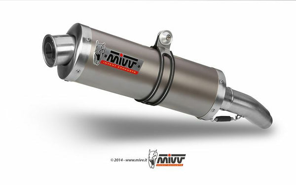 MIVV oval klassisk dobbelt slip-on rustfrit stål Yamaha TDM 900 00.73.y.014.lx1