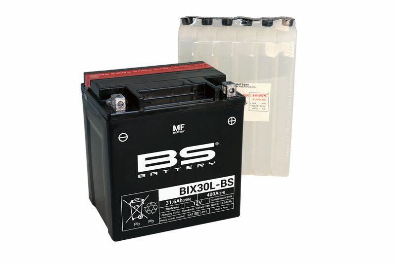 BS Batteri Batteribatteri GRATIS med syrepakke - BIX30L -B