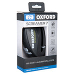 Oxford Screamer 7 Disc Lock - Ø7mm sort LK289