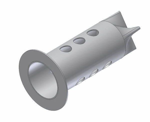 MIVV After-Sales Parts DB Killer 50.DK.081.0 i metall med flera runda hål, designad för avgassystem. Reservdel för fordonstillbehör.