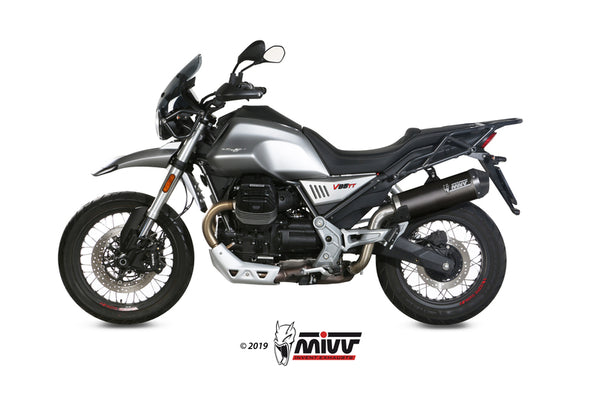 MIVV oval lyddæmper Carbon Carbon End Cap Moto Guzzi V85T M.013.LEC