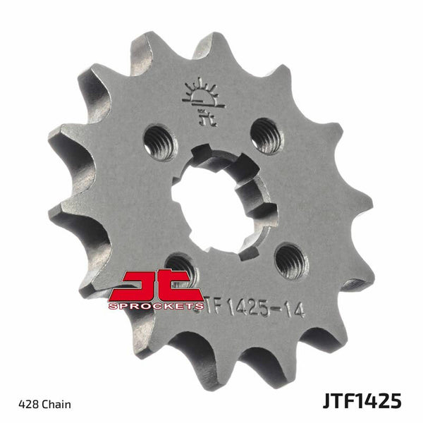 JT Sprock's Front Sprock 14 Teeth Steel Standard 428 Pitch Type 1425 JTF1425.14