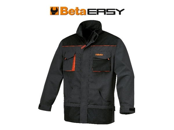 Beta Work Jacket in T/C Canvas 260 g/m² Oxford Inserts Gray Size XS 079090900
