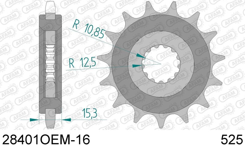 Afam stålstøj -fri front sproet 28401 - 525