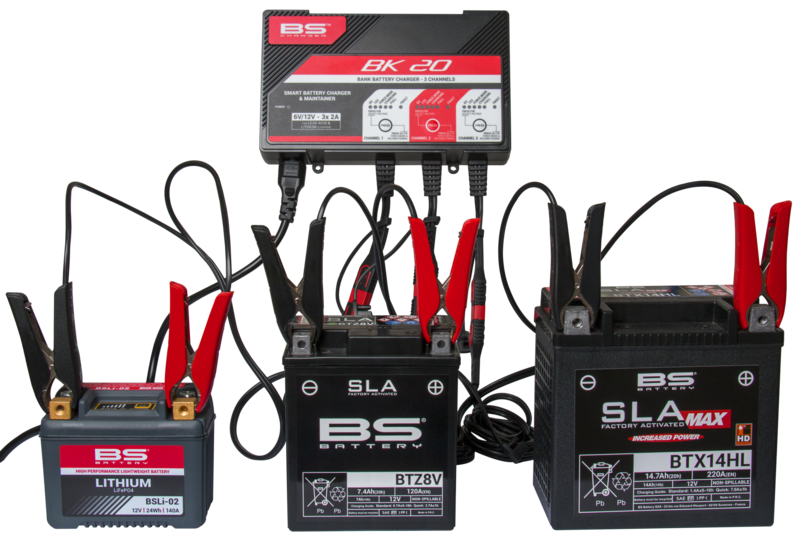 BS Batteri BK20 Smart Battery Charger -6V/12V 3x2a