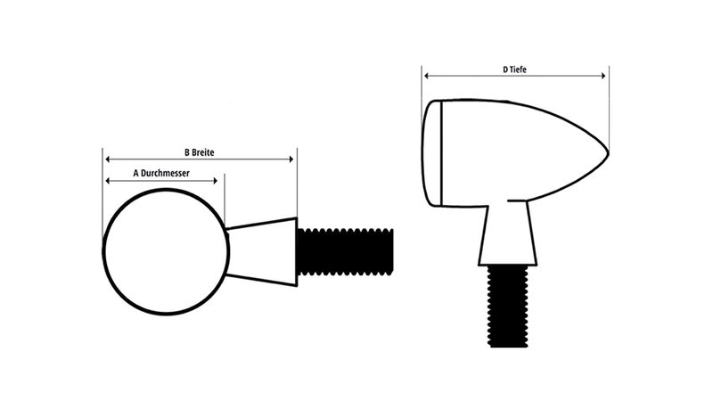 Highsider Flight LED Bar End Indicator 203-001