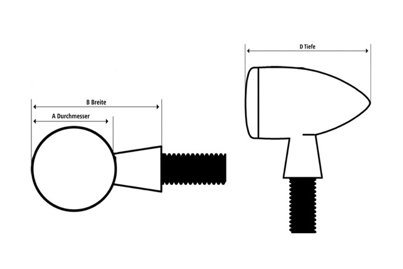 Highsider LED-indikatorer Micro-Bullet 203-119