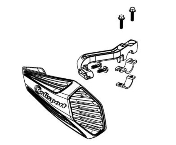 PolicePort MX Air/MX Force Håndstags monteringssæt 83092001