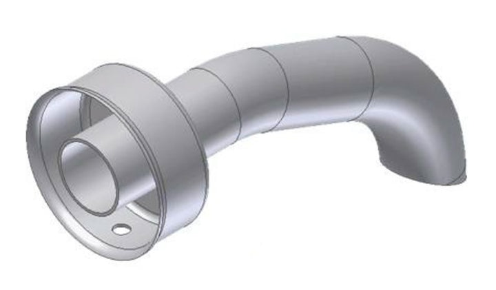 MIVV DB Killer för X-Cone ljuddämpare Ø25 mm 50.SC.DK.011.0 i metall, böjd design för effektiv ljuddämpning. Reservdel för avgassystem.