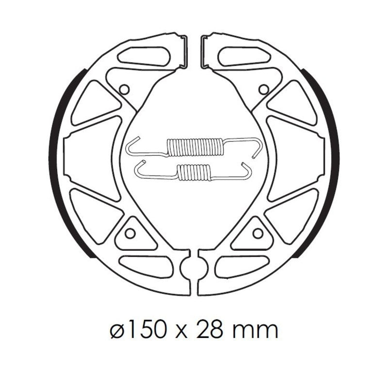 Tecnium scooter organic brake shoes - BA209 1114349