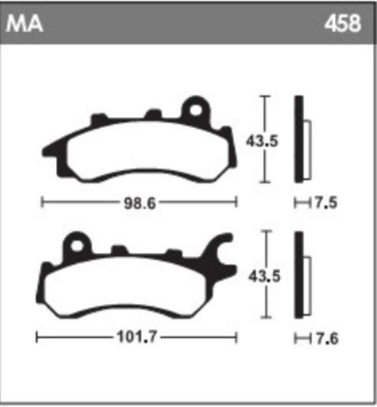 Tecnium Street Organic Brake Pads - MA458 1119015