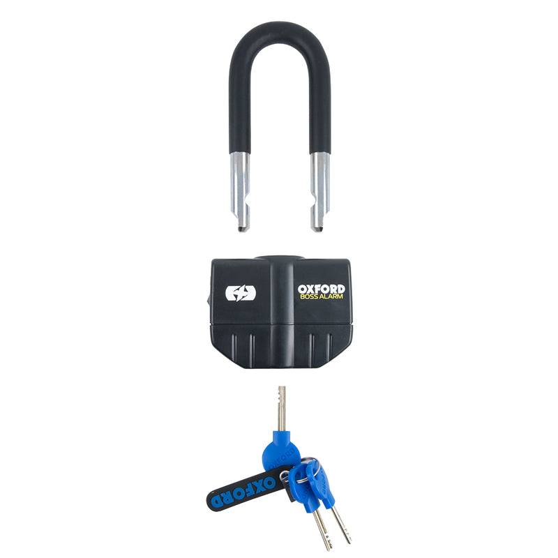 Oxford Boss Alarm Lock 16mm + kæde 12mm x 1,5 m Lk481