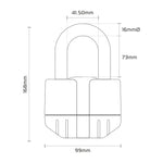 Oxford Boss Alarm Lock 16mm + kæde 12mm x 1,5 m Lk481