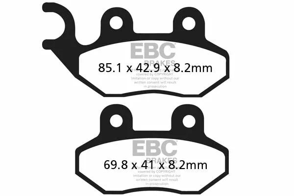 EBC BRAKE PAD SINTERED HH FA264HH