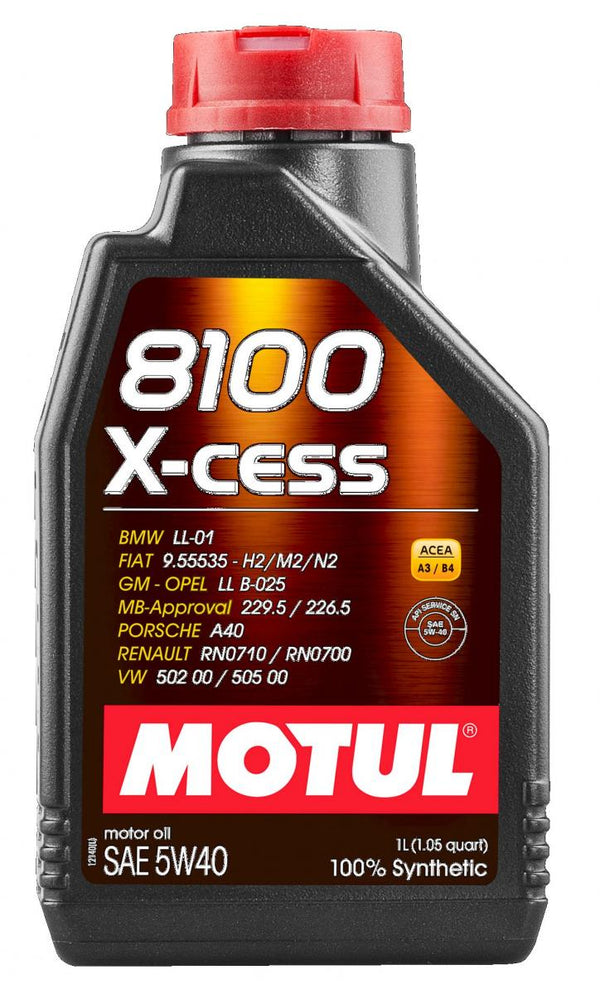 Motul 8100 X-Cess 5W40 1L (12 stk/pap)
