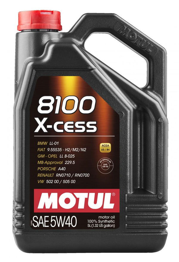 Motul 8100 X-Cess 5W40 5L (4 stk/pap)