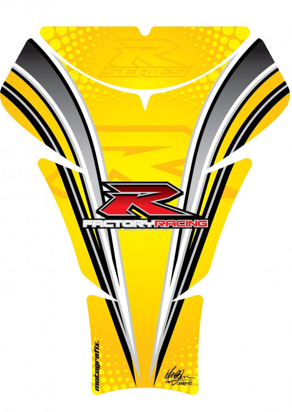 Tankbeskyttelse 05-08 GSXR1000/06-15 GSXR600 750 GUL