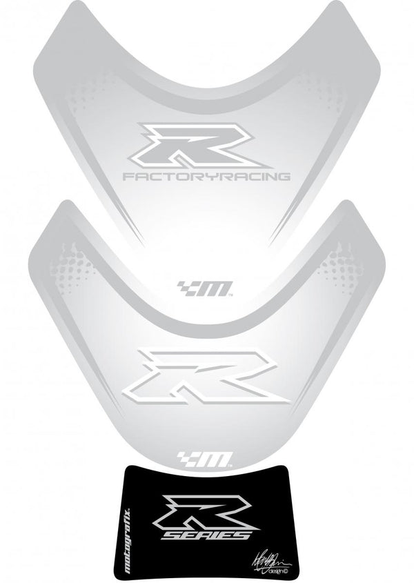 Tankbeskyttelse 09-15 GSXR1000WHITE/SILVER