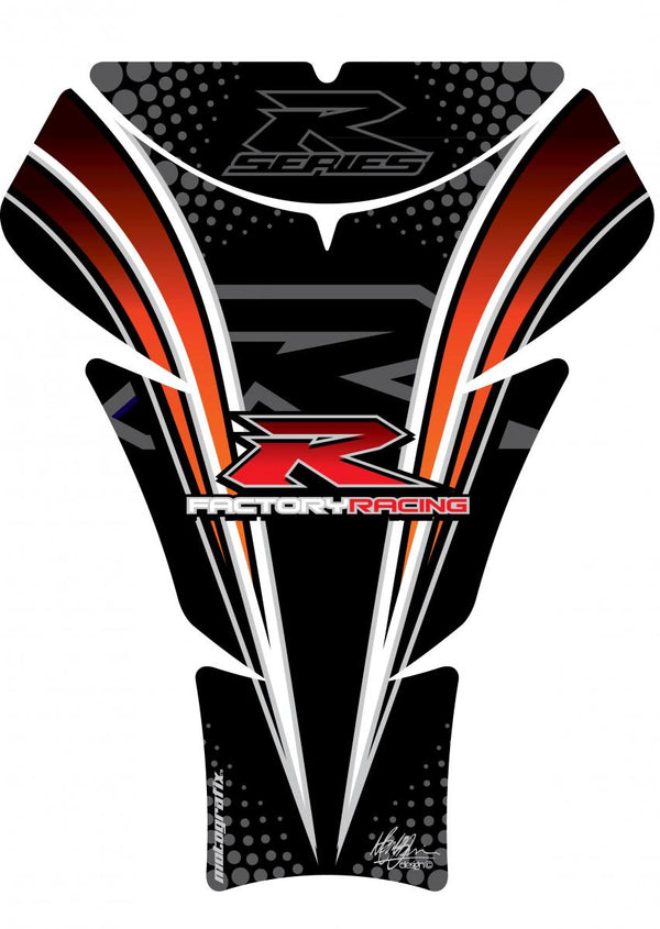 Tankbeskyttelse 05-08 GSXR1000/06-15 GSXR600 750 Sort/Orang