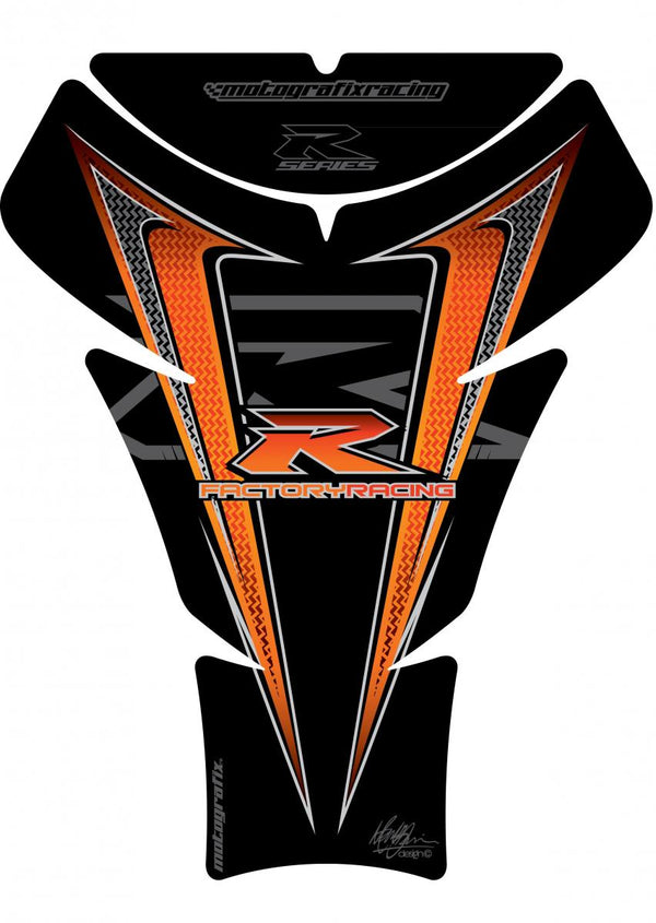 Tankbeskyttelse 05-08 GSXR1000/06-15 GSXR600 750 Sort/Orang