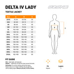 Ozone Lady Textile MC-Jacket Delta IV sort