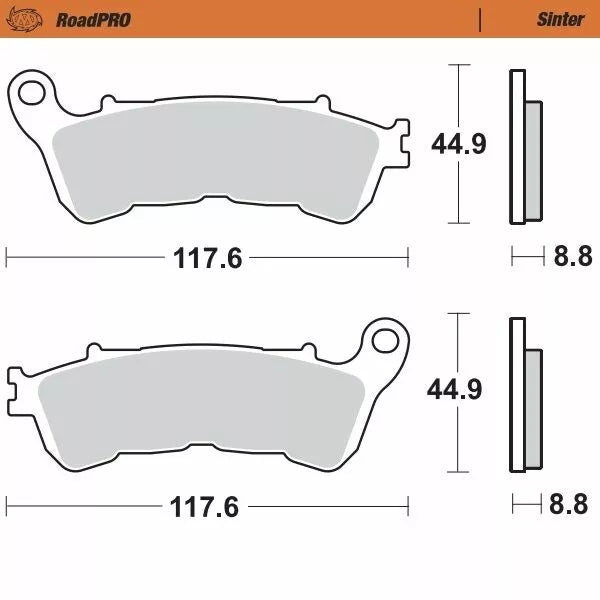 Moto-Master Brake Pad Sinter Front 406501