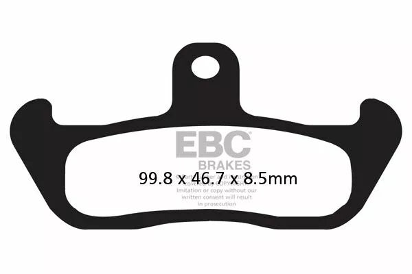 EBC Brake Pad FA ser organisk FA134 ud