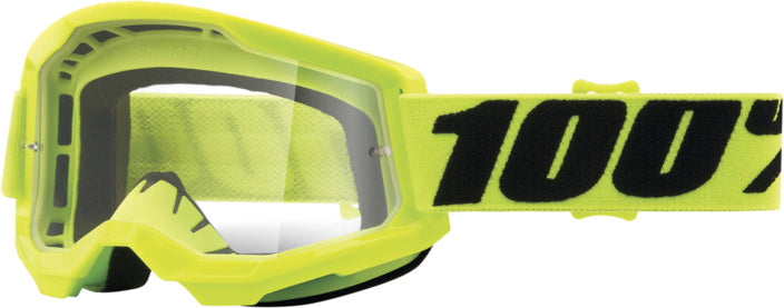 100% beskyttelsesbriller Strata 2 Fluo /Yellow - Ryd