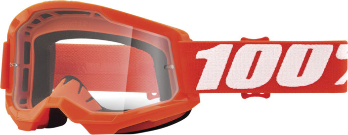 100% Goggles Strata 2 Orange - Clear