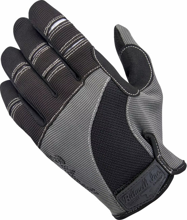 BILTWELL GLOVES MOTO GRY/BLK SM 1501-1101-002