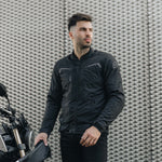 Ozone textile mc-jacket delta iv black /flu