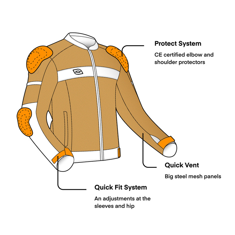 Ozon læder mc-jacket dart sort